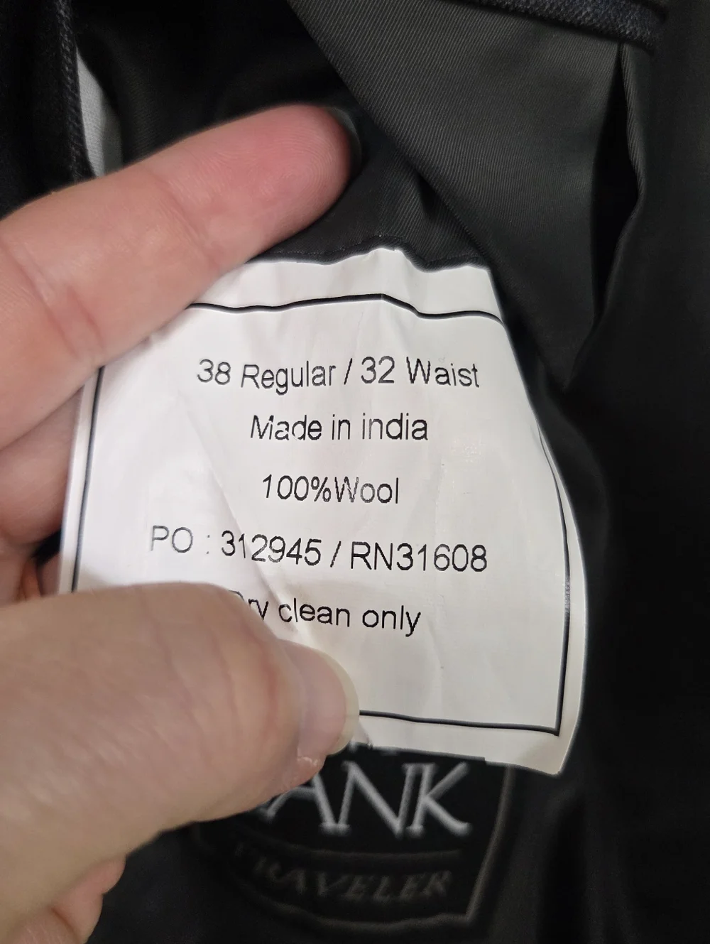Jos A Bank Traveler‎ Tailored Fit 100% Wool Blazer Mens Size 38 Regular Office